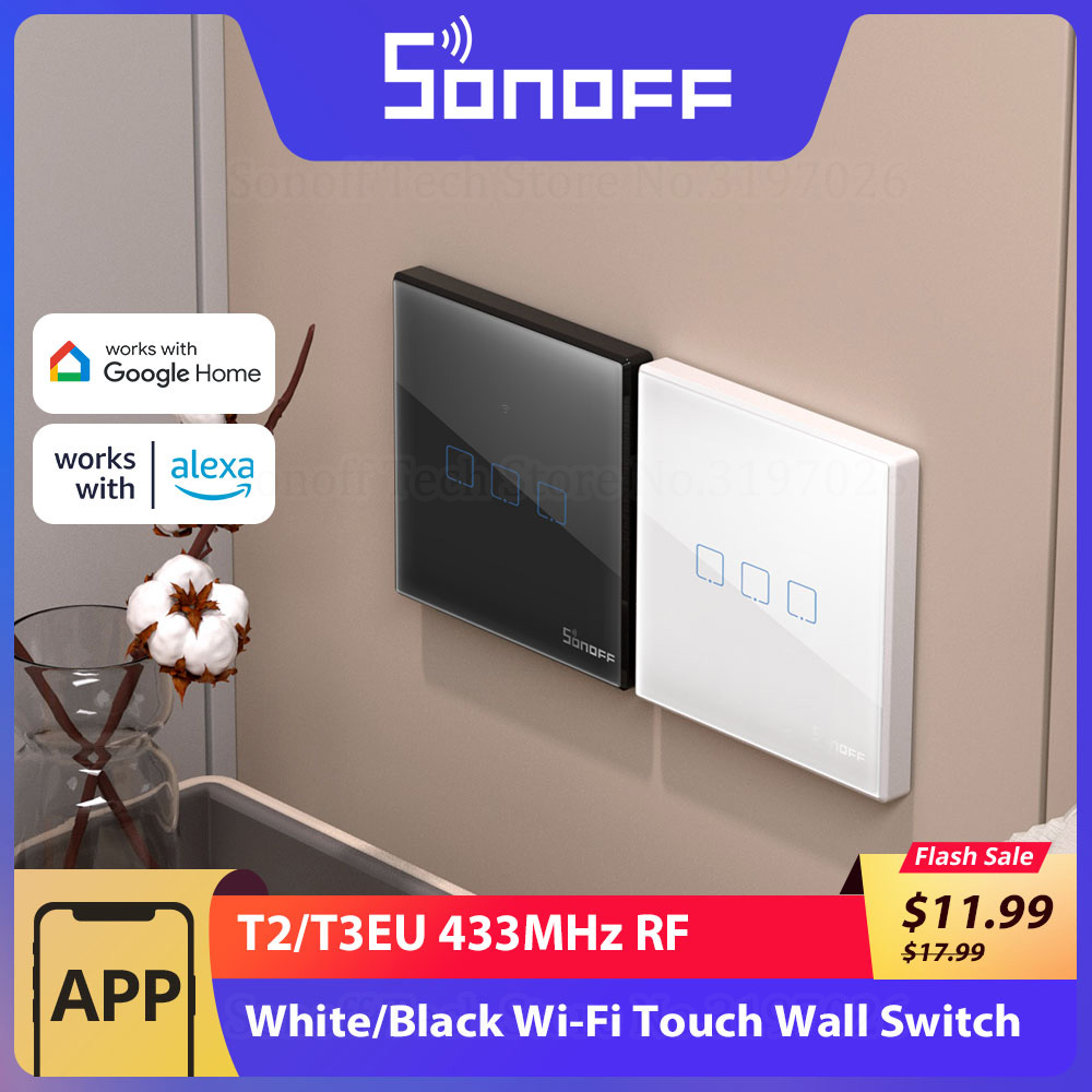 Sonoff Basic - SONOFF T2/T3EU 433 MHz RF WiFi