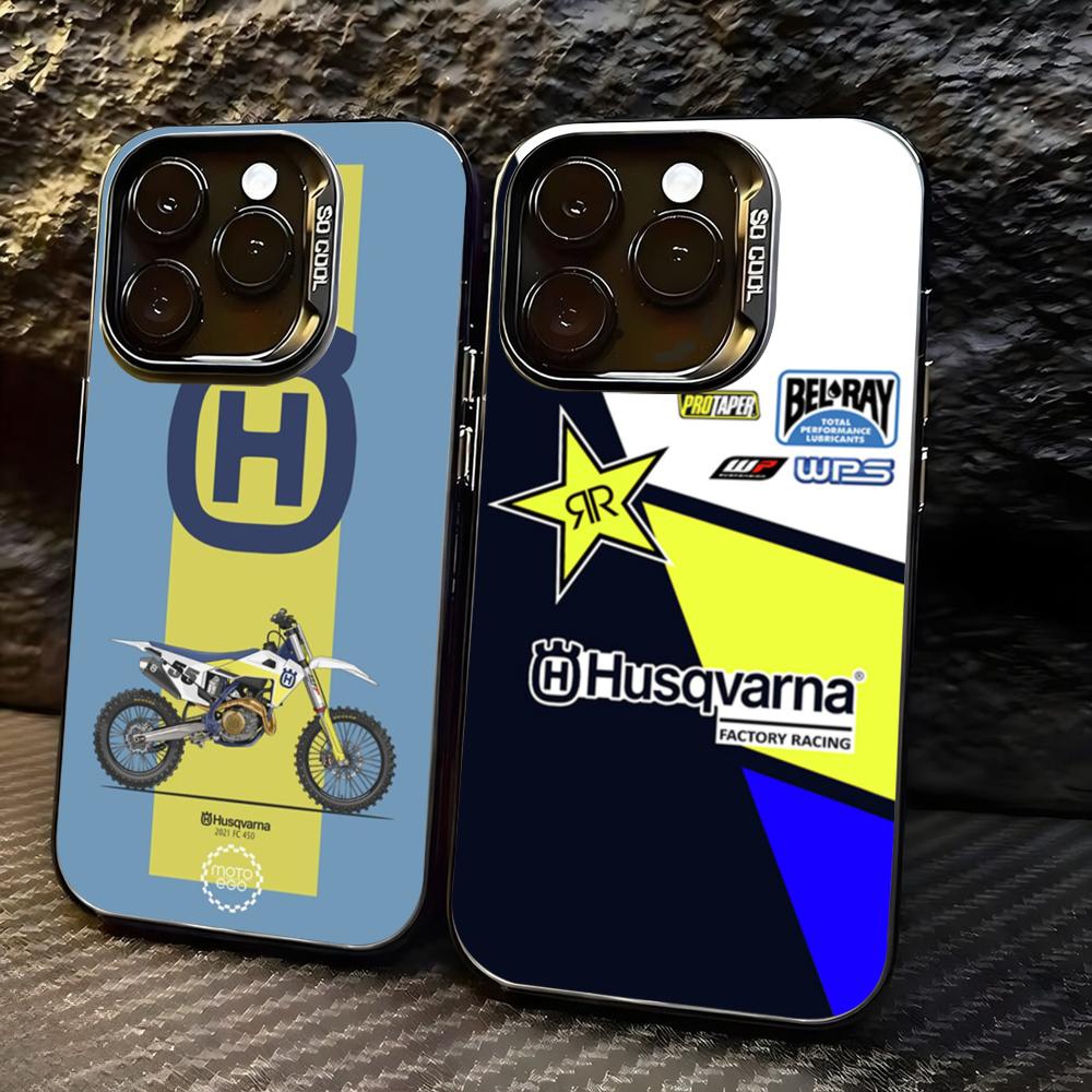 Shelly - Motorrad H-Husqvarnaes-S Handyhülle für lMDColor Silberne