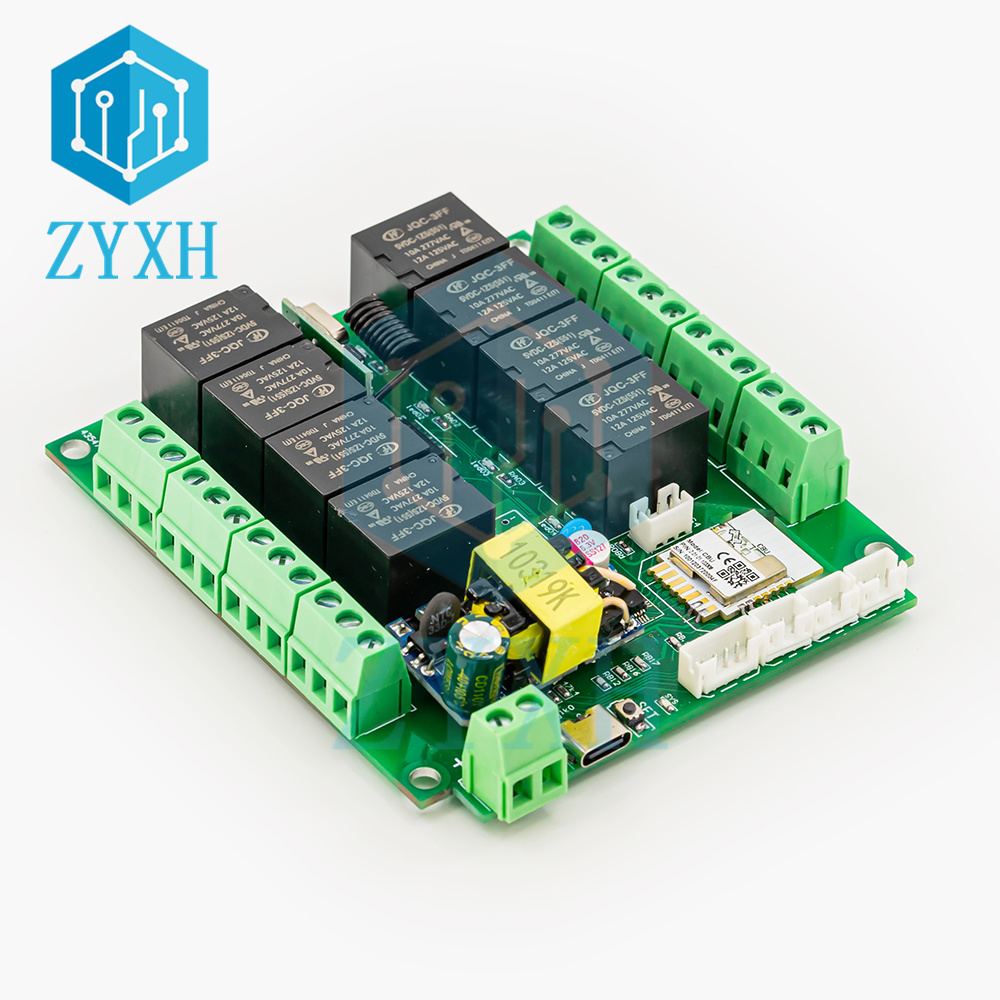 Tuya 4 Channel - Tuya 8-Kanal-WLAN/ZigBee-Fernbedienung Relais Unterstützung 4-Wege-Schaltung Status