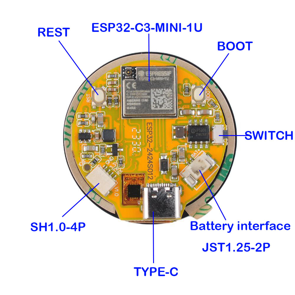 ESP32 Display 1,28 Zoll ESP32- – Smart Home Module Iot Bewertung und Preis