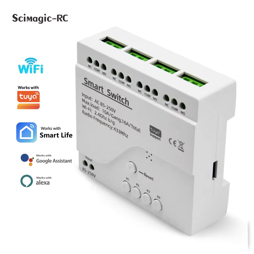 Smart Switch 4-Kanal-Relaismod – Tuya 4 Channel Bewertung und Preis
